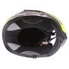 LS2 FF399 Valiant Line Matt Black Hi-Vis Yellow Flip Front Motorcycle Helmet Inside                                                                                                                                                                            