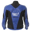 Berik Lj-3204 Blue Black Leather Motorcycle Jacket Back                                                                                                                                                                                                        
