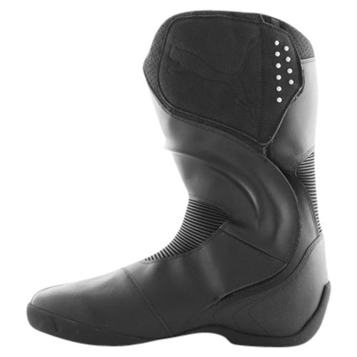 Puma Super Ride 3097 Black Grey Motorcycle Boots Inside Leg                                                                                                                                                                                                    