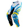 Oneal Hardware Vented Mens White Blue Yellow Motocross Pants Front                                                                                                                                                                                             
