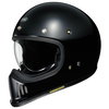 Shoei EX-Zero Black Full Face Motorcycle Helmet Front Left                                                                                                                                                                                                     