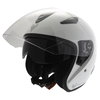 Frank Thomas DV28 Open Face White Open Face Motorcycle Helmet Open With Sun Visor                                                                                                                                                                              