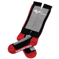 Race Boot Sock Grey Black Red
