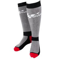 Race Boot Sock Grey Black Red