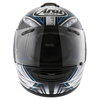 Arai Chaser-V Flash Blue Full Face Motorcycle Helmet Front                                                                                                                                                                                                     