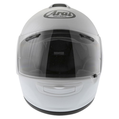 Arai Chaser-V Diamond White Full Face Motorcycle Helmet Front                                                                                                                                                                                                  
