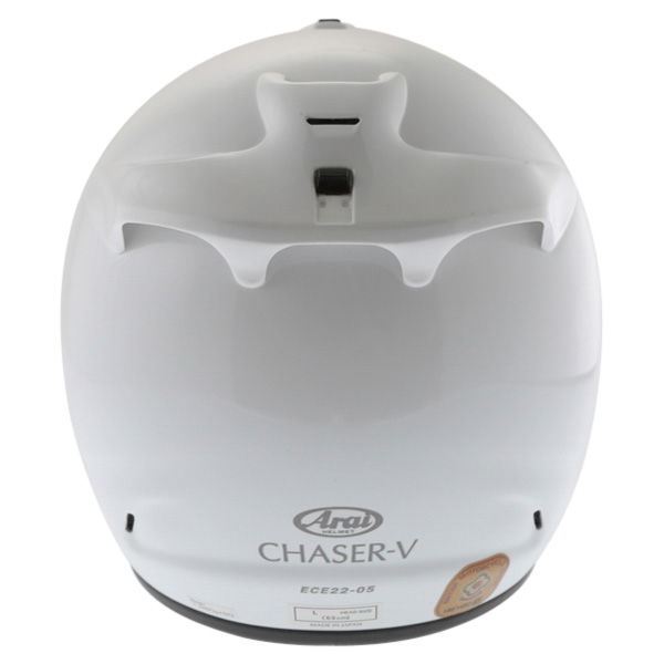Arai Chaser-V Diamond White Full Face Motorcycle Helmet Back                                                                                                                                                                                                   