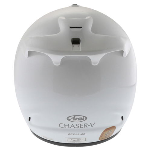 Arai Chaser-V Diamond White Full Face Motorcycle Helmet Back                                                                                                                                                                                                   
