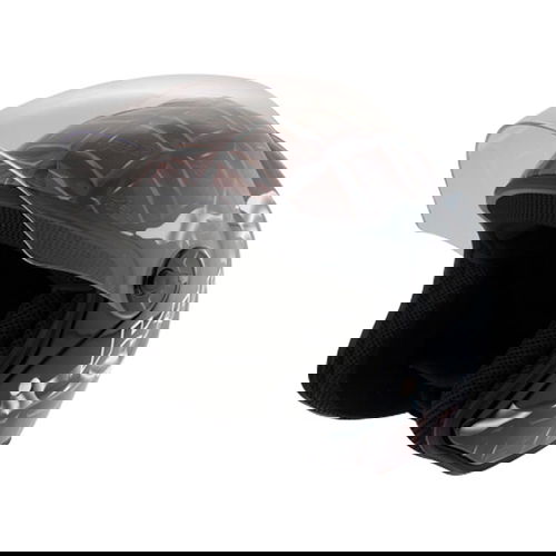 KBC OFS Chocolate Open Face Motorcycle Helmet Visor Up                                                                                                                                                                                                         