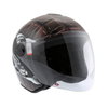 KBC OFS Chocolate Open Face Motorcycle Helmet Front Right                                                                                                                                                                                                      
