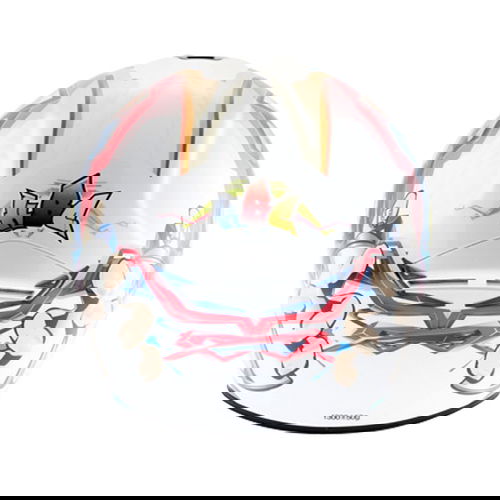 KBC OFS Vandal White Open Face Motorcycle Helmet Back                                                                                                                                                                                                          