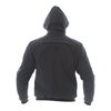 BKS Double Tech Black Motorcycle Hoody Back                                                                                                                                                                                                                    