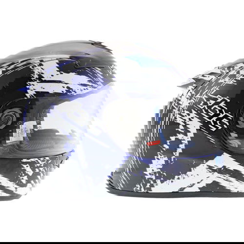 KBC VR4R Star Black Blue Full Face Motorcycle Helmet Right Side                                                                                                                                                                                                