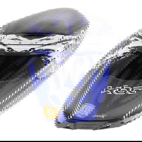 KBC VR4R Star Black Blue Full Face Motorcycle Helmet Back                                                                                                                                                                                                      