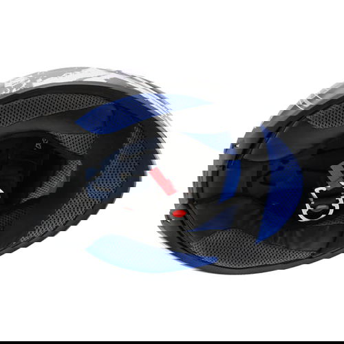 KBC VR4R Star Black Blue Full Face Motorcycle Helmet Inside                                                                                                                                                                                                    