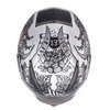 MT Revenge Skull & Roses Matt Grey Black Full Face Motorcycle Helmet Top                                                                                                                                                                                       