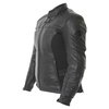 BKS Chelsea Black Ladies Leather Motorcycle Jacket Side                                                                                                                                                                                                        