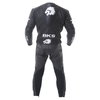 BKS Tiger II Single Zip Mens Black Leather Motorcycle Suit Back                                                                                                                                                                                                