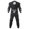 BKS Leopard II Mens Black Leather Motorcycle Suit Back                                                                                                                                                                                                         
