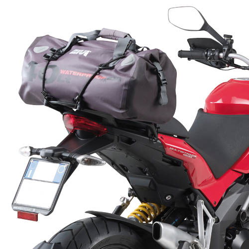 Givi Waterproof Holdall In Use                                                                                                                                                                                                                                 