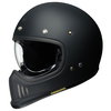 Shoei EX-Zero Matt Black Full Face Motorcycle Helmet Front Left                                                                                                                                                                                                