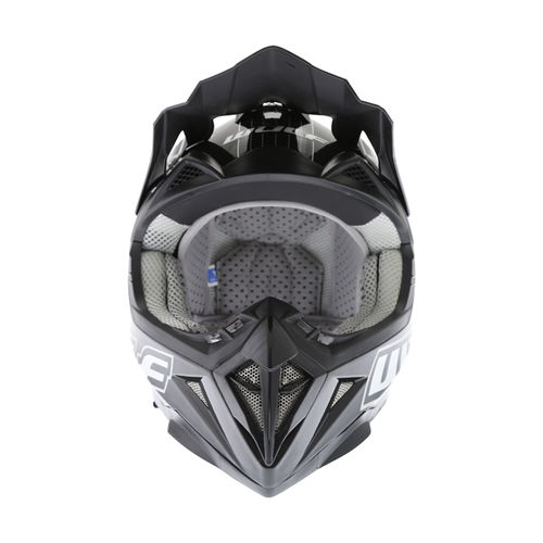 Wulfsport Cub Cross Fire Black Helmet Back                                                                                                                                                                                                                     