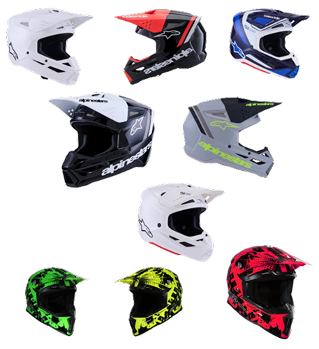 New season motocross helmets