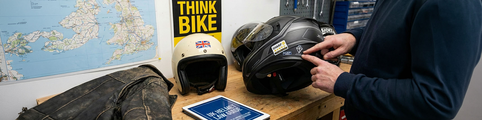A guide to UK motorcycle helmet law and safety standards