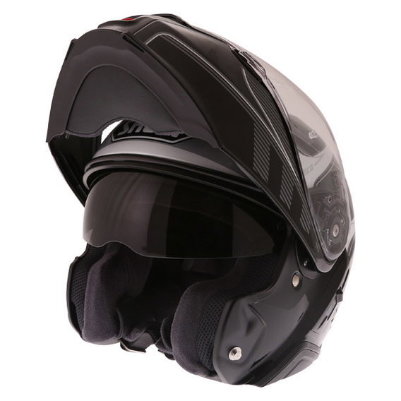 Shoei Neotec Ii Helmet Splicer Black White Silver Free Delivery Shoei Neotec Ii Helmet Splicer Black White Silver Free Delivery