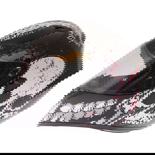 Vcan V128 Helmet Skull Next Working Day Delivery J&S Accessories