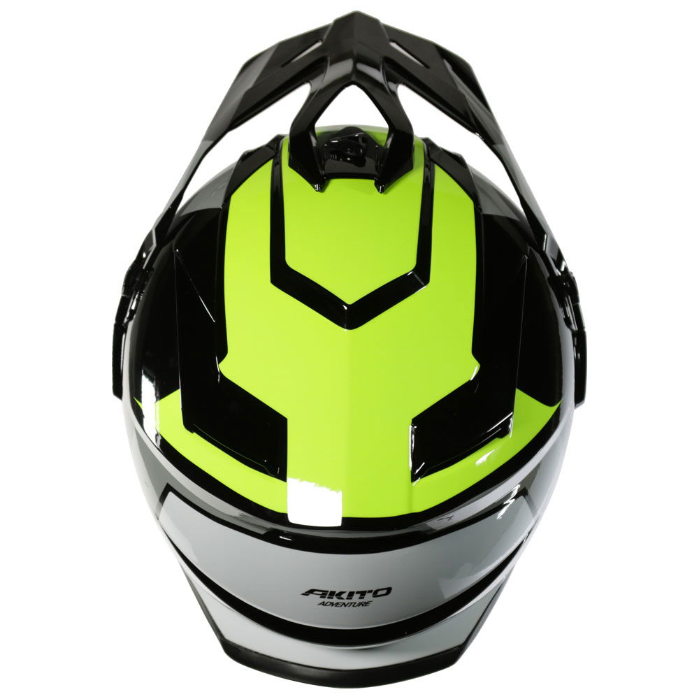 Akito Adventure Helmet Yellow/Grey/White/Black Next Working Day
