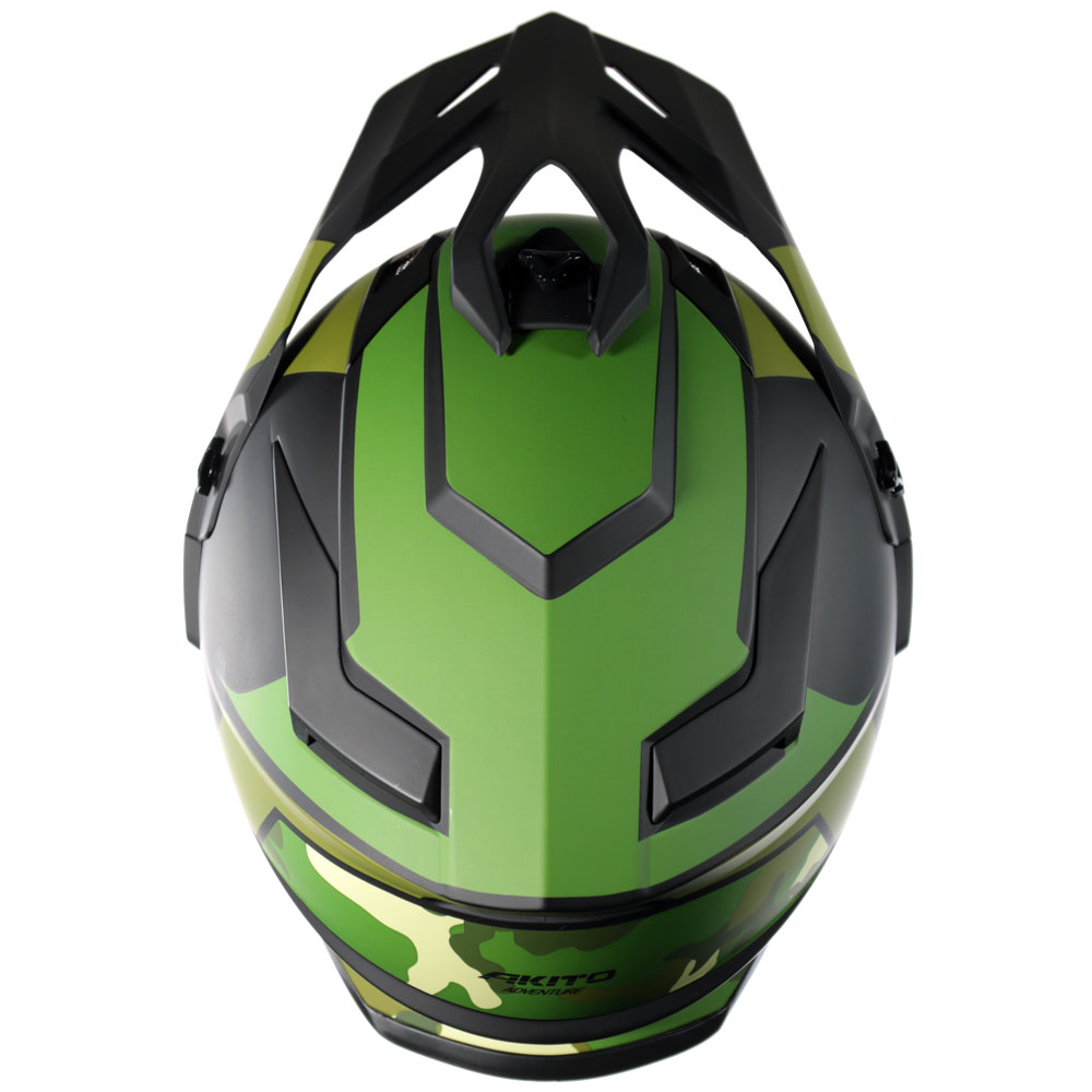 Akito Adventure Helmet Matt Camo Next Working Day Delivery J&S