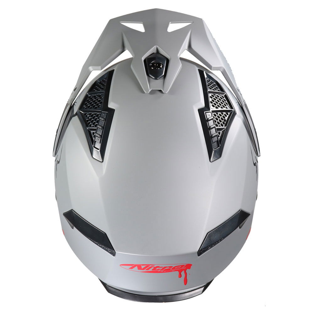 Nitro NZ302 Fighter Helmet Satin Skull J&S Accessories